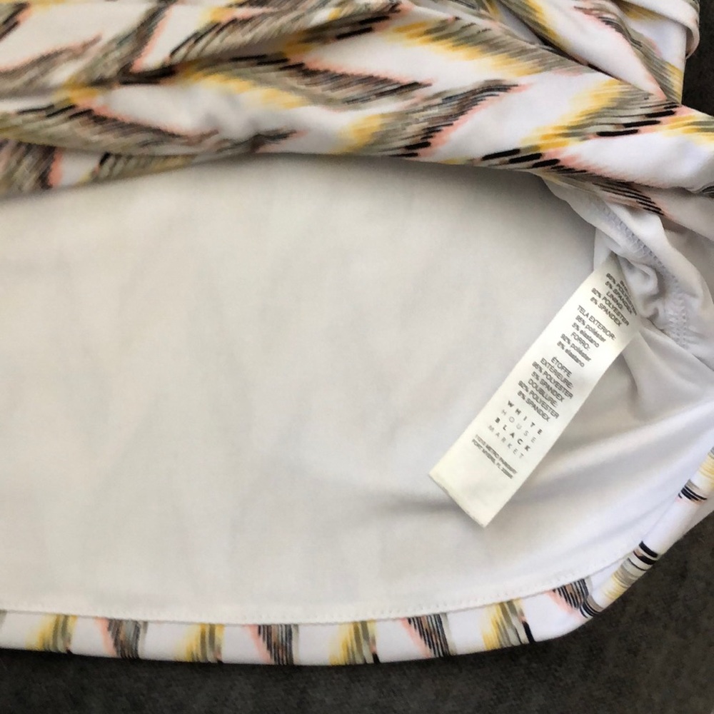 Whbm Zigzag Print Shell Top Sz L (A-16) - image 8